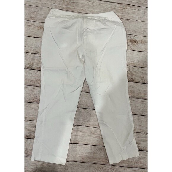 Chicos Chico's Pants Women's White So Slimming Ankle Pull On Stretch Jeans 1/M/8 - Picture 3 of 6